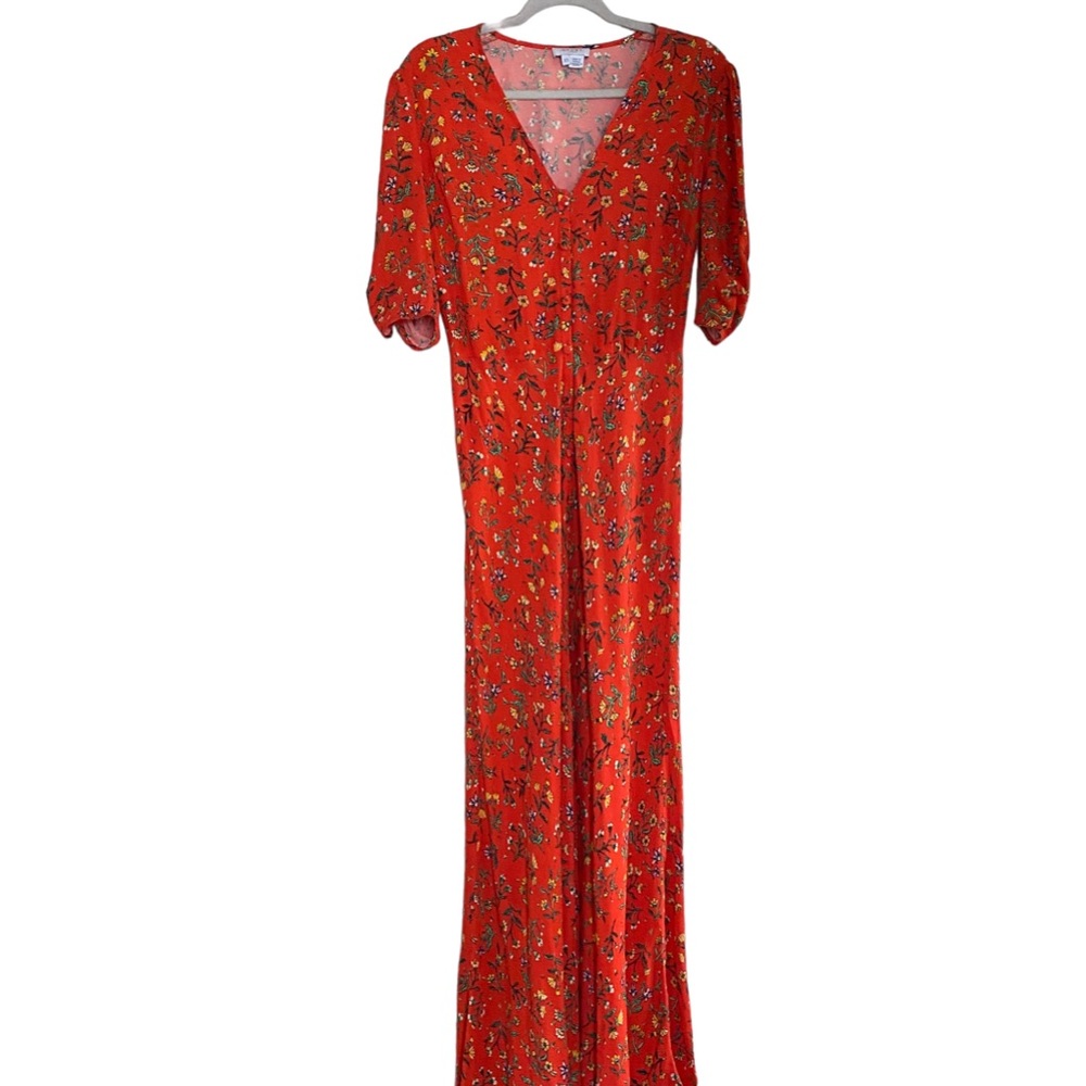 Retro Ghost London Floral Maxi Dress, XS